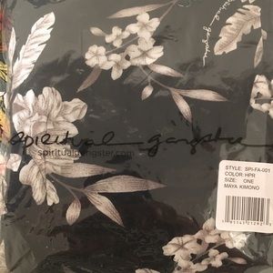 Spiritual Gangster Maya Kimono NWT unopened floral